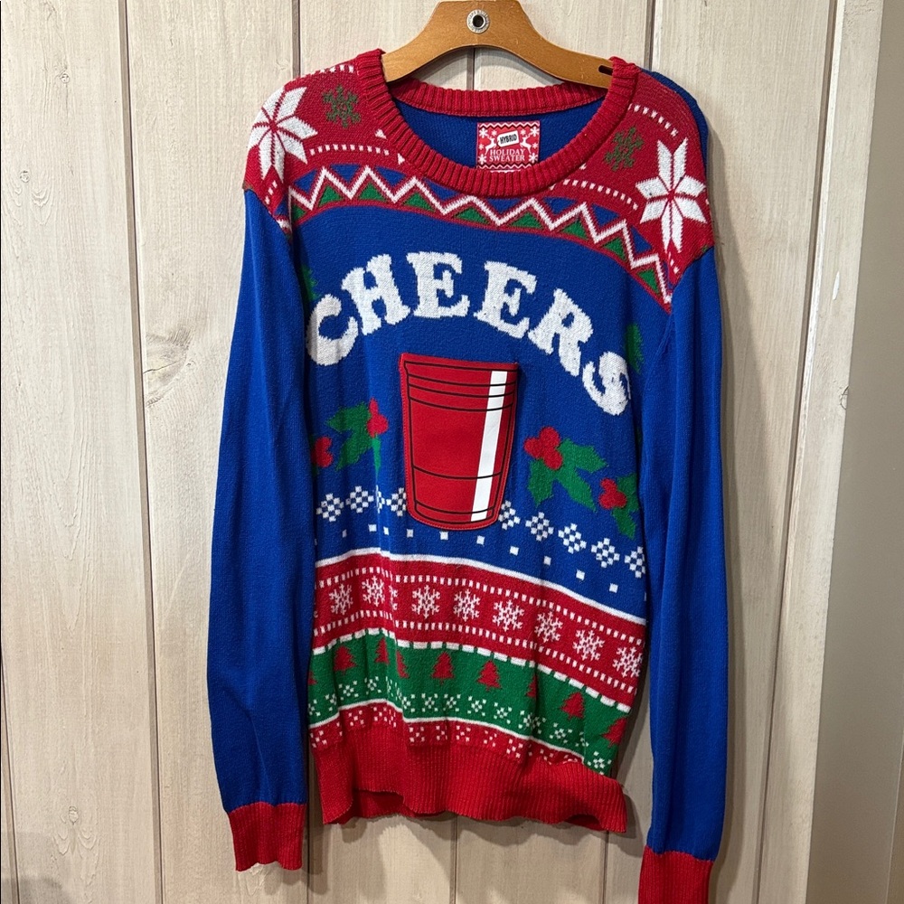 Festive Cheers Christmas Sweater with